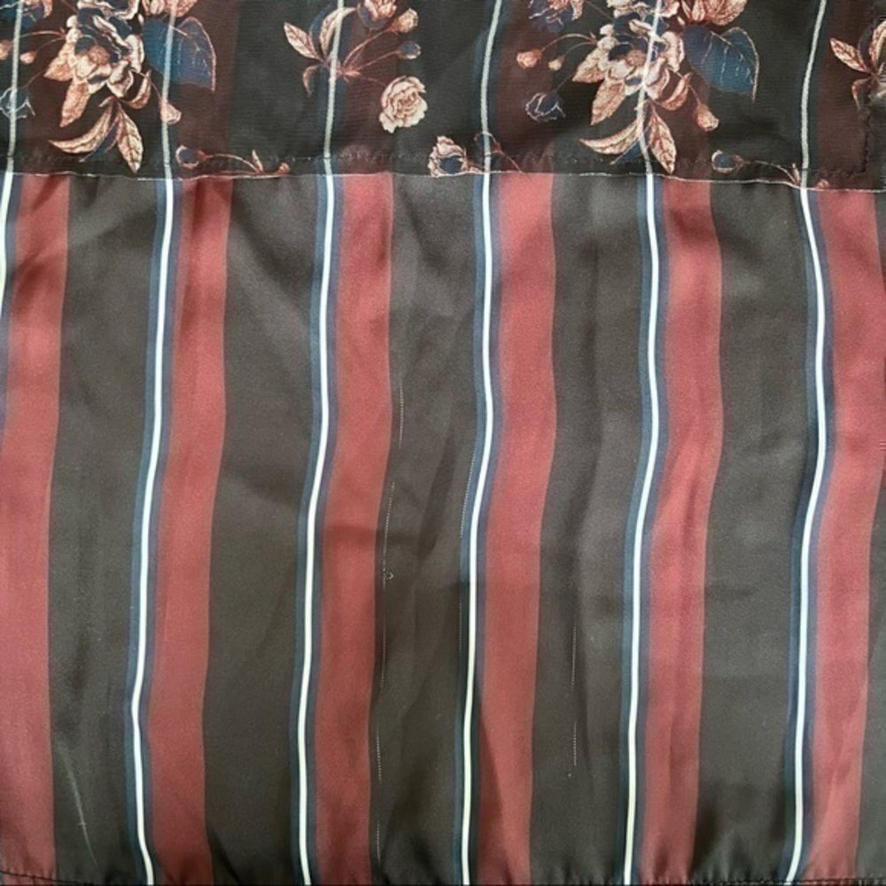 Zara womens floral front and black back Top Size S - Picture 6 of 7